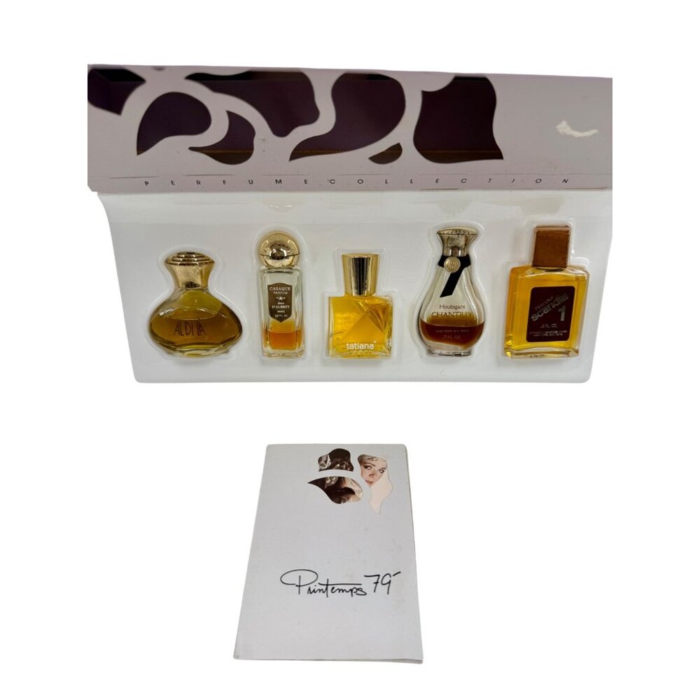 RARE Vintage Printemps 1979 COSMETIQUE's Luxury Designer Mini Perfume Gift Set - Picture 7 of 16